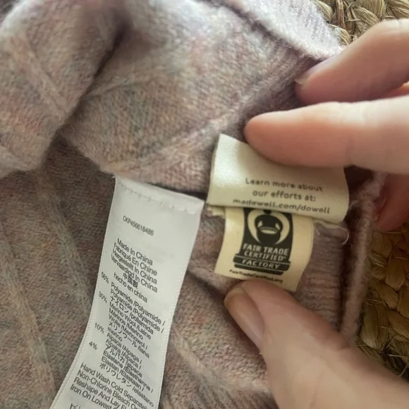 Madewell Striped Bowden Henley Sweater in Coziest Yarn 💗 size small - Picture 10 of 11